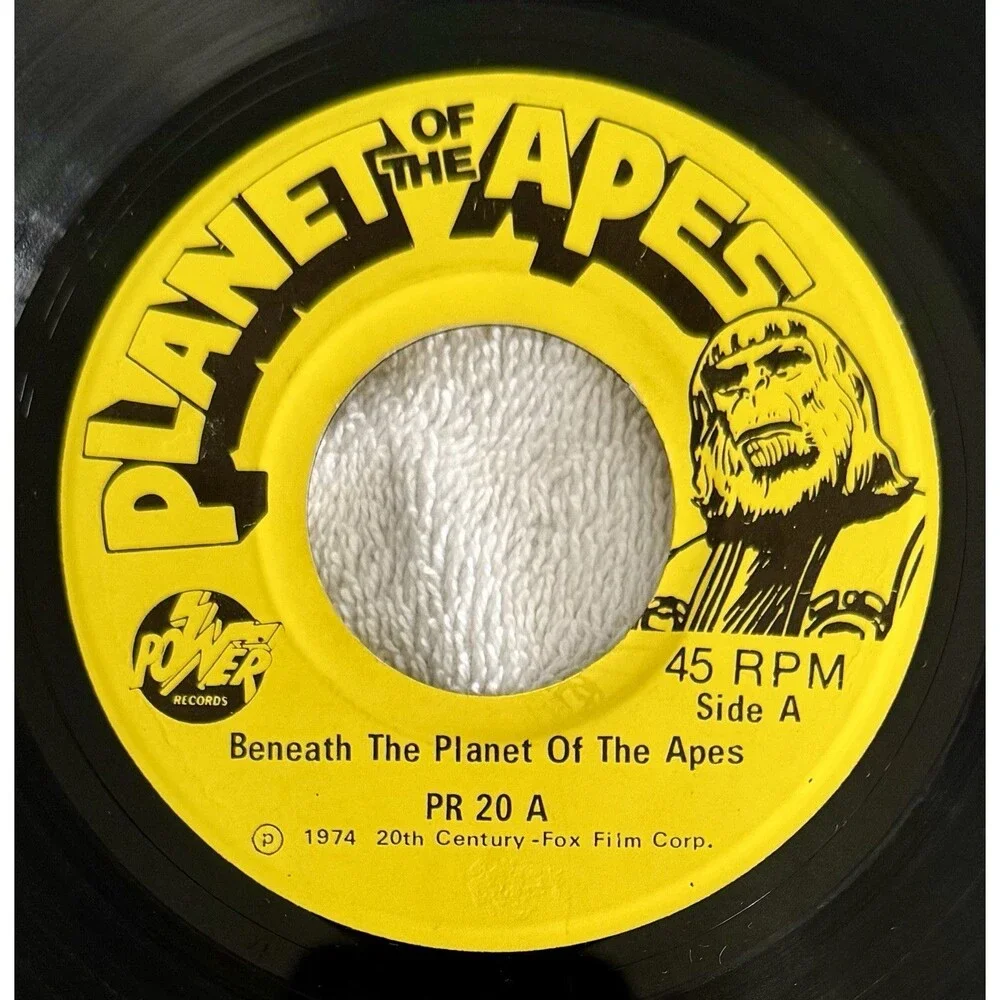 Beneath The Planet of the Apes Book & Record Vintage 1974 Near Perfect Condition
